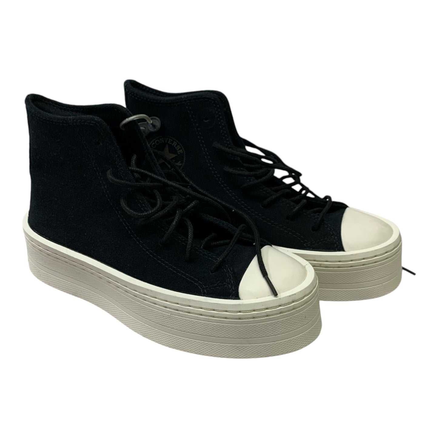 Shoes Sneakers Platform By Converse In Black & White, Size: 6