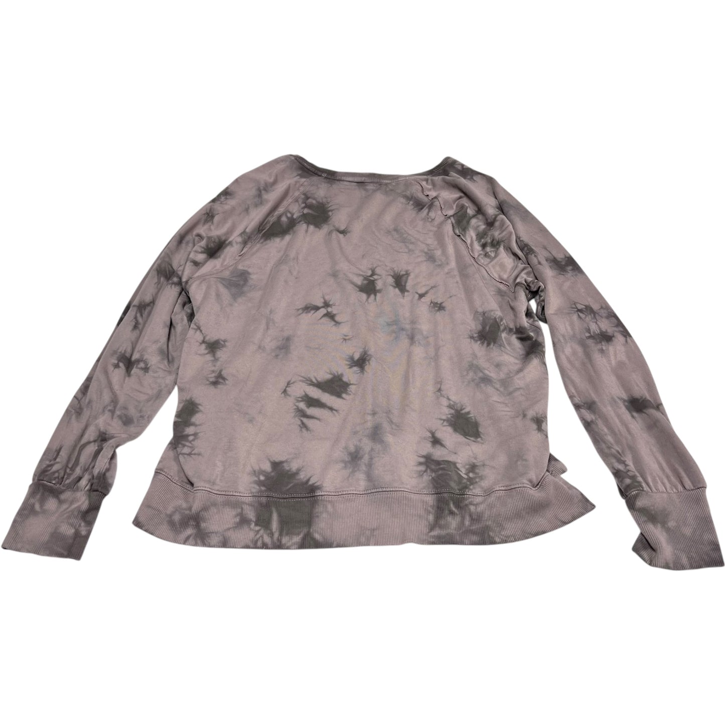 Athletic Top Long Sleeve Crewneck By Joy Lab In Tie Dye Print, Size: L