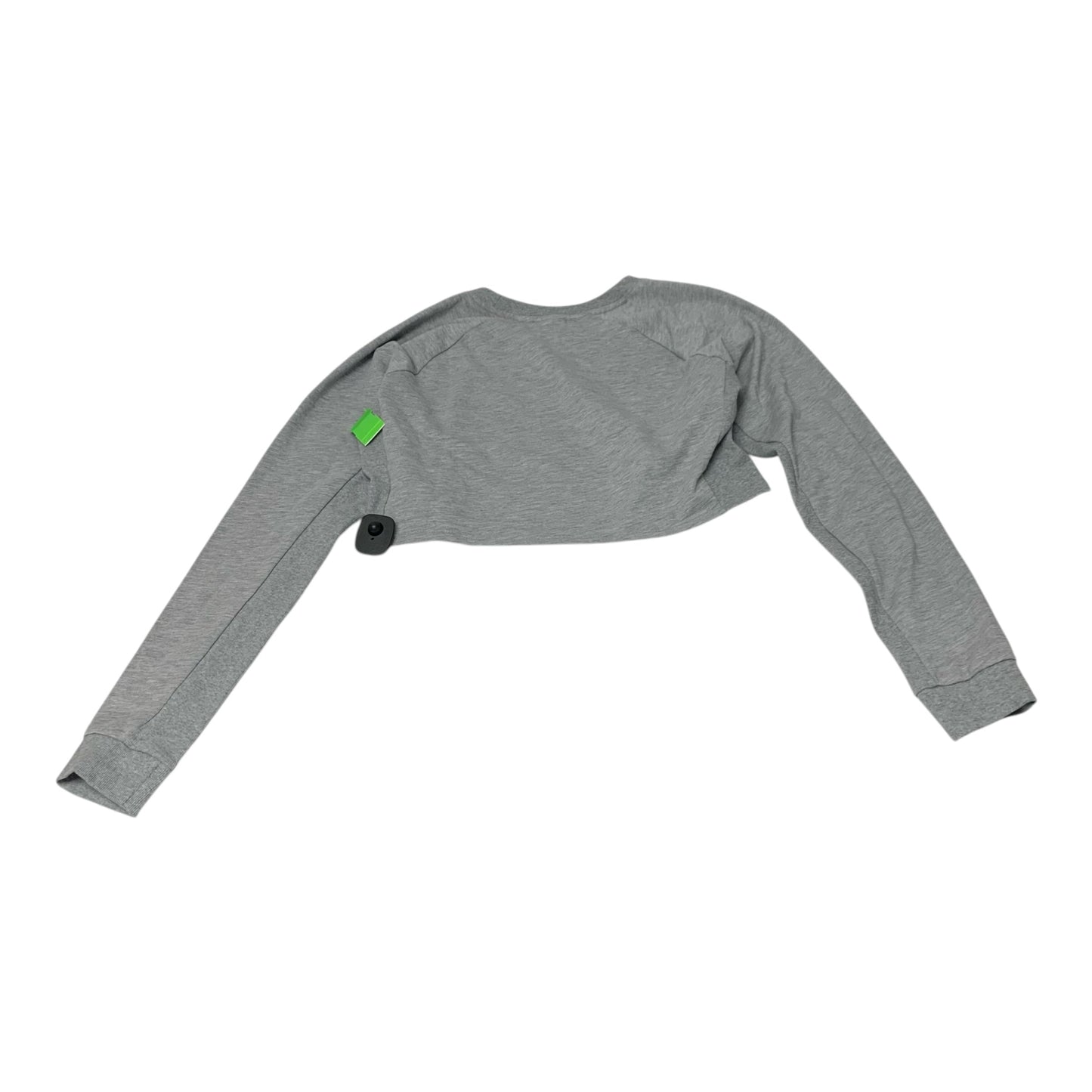 Athletic Top Long Sleeve Crewneck By Gym Shark In Grey, Size: Xl