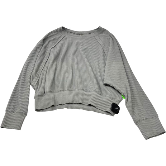 Top Long Sleeve By Mono B In Green, Size: L