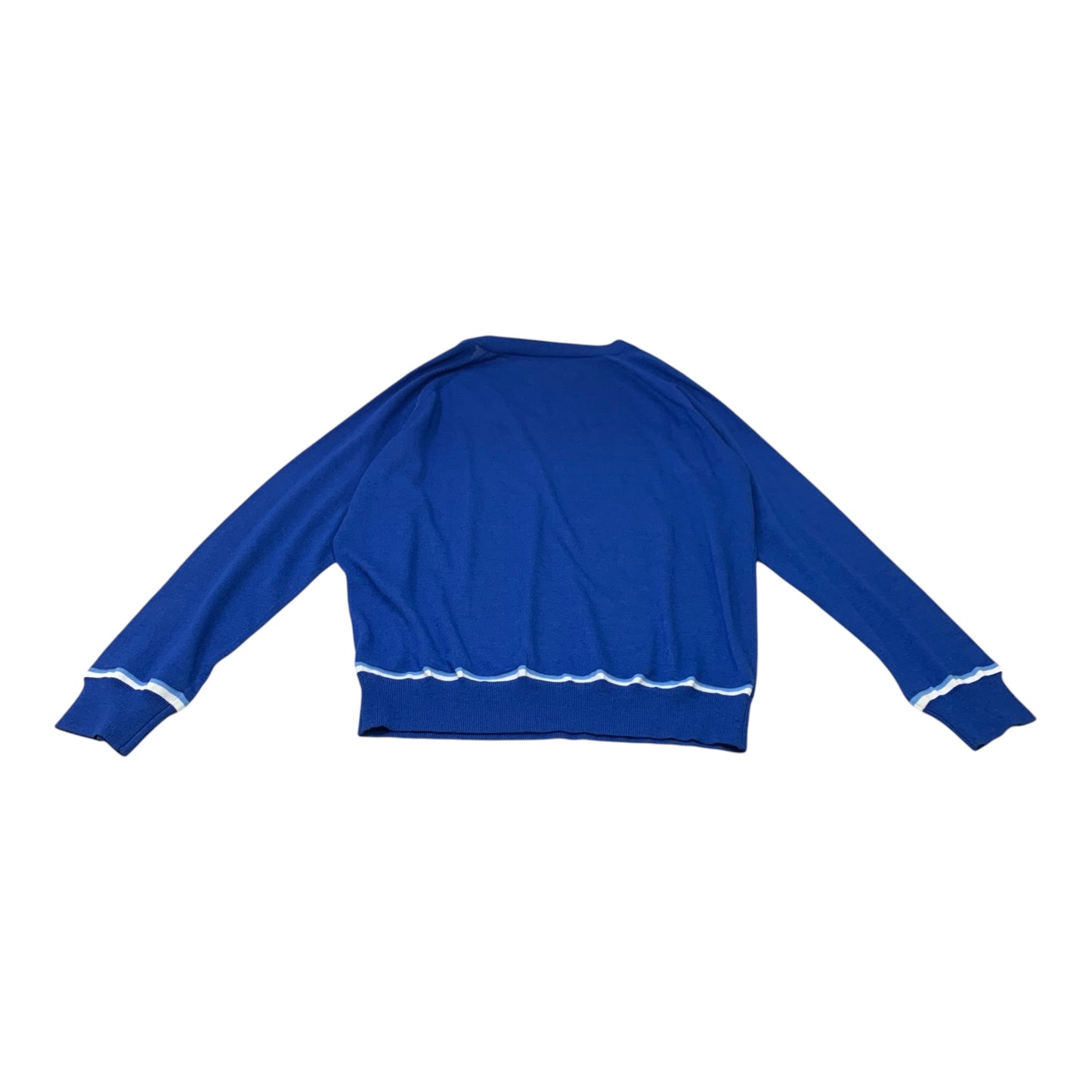 Top Long Sleeve Designer By Tory Burch In Blue, Size: L