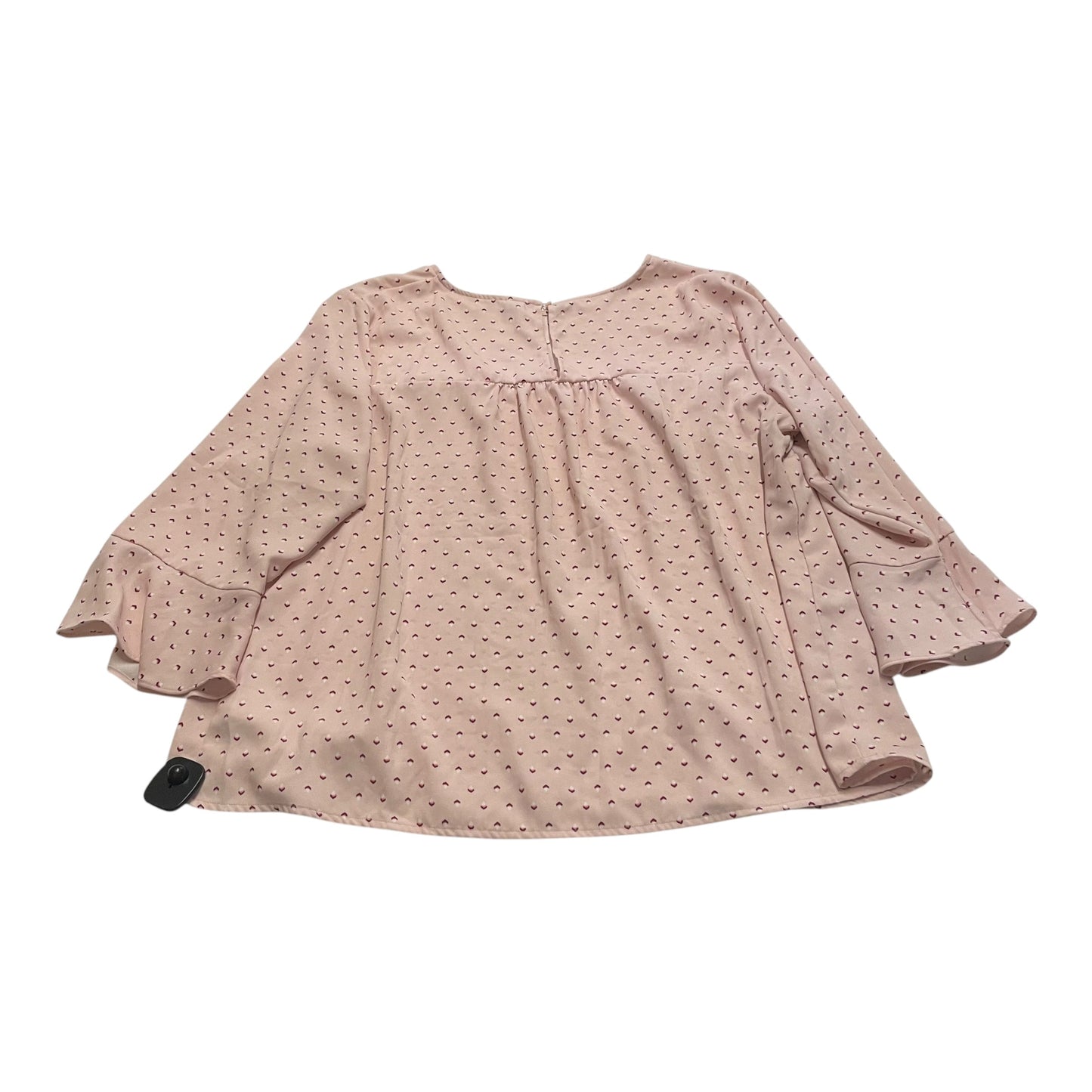 Blouse Long Sleeve By Old Navy In Pink, Size: Xxl