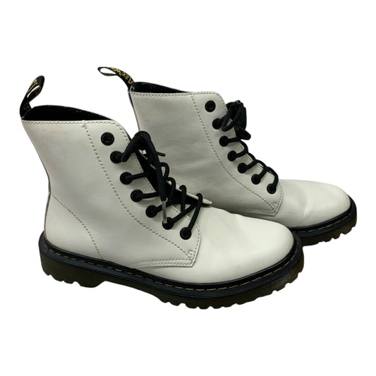 Boots Combat By Dr Martens In White, Size: 8