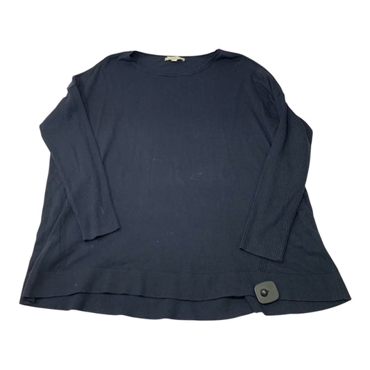 Top Long Sleeve Basic By Loft In Navy, Size: Xl