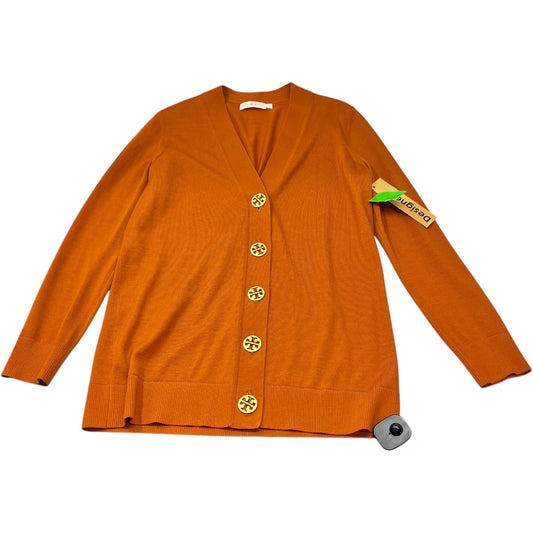 Cardigan Designer By Tory Burch In Orange, Size: S