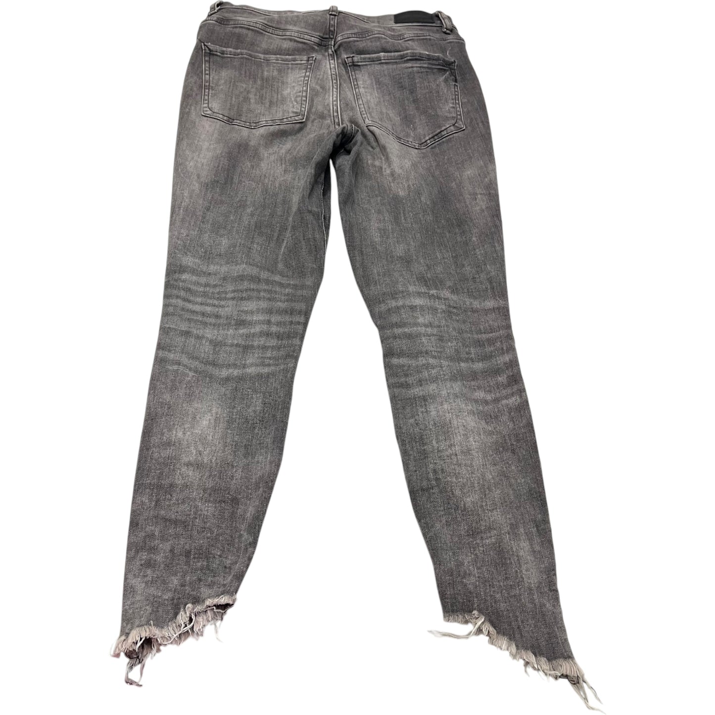 Jeans Skinny By Express In Grey Denim, Size: 6