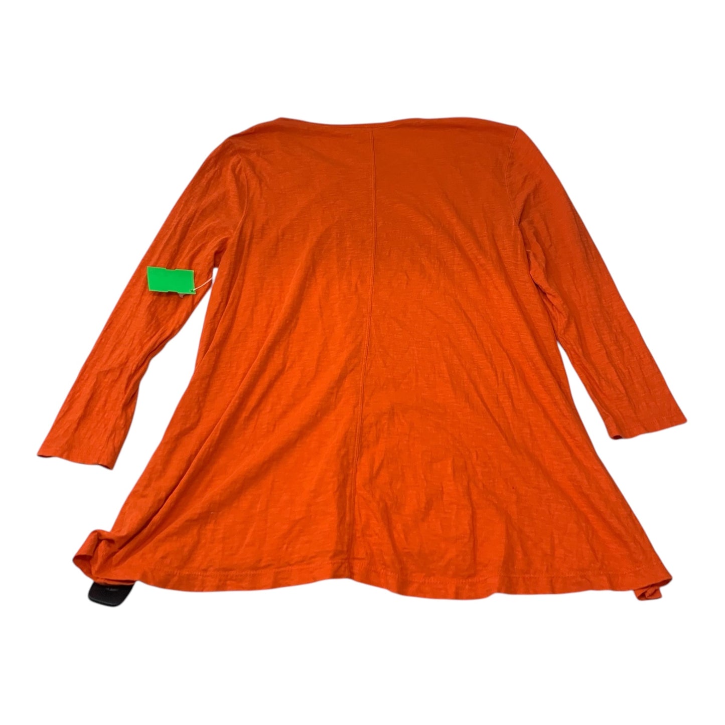 Top 3/4 Sleeve Basic By Crown And Ivy In Orange, Size: M