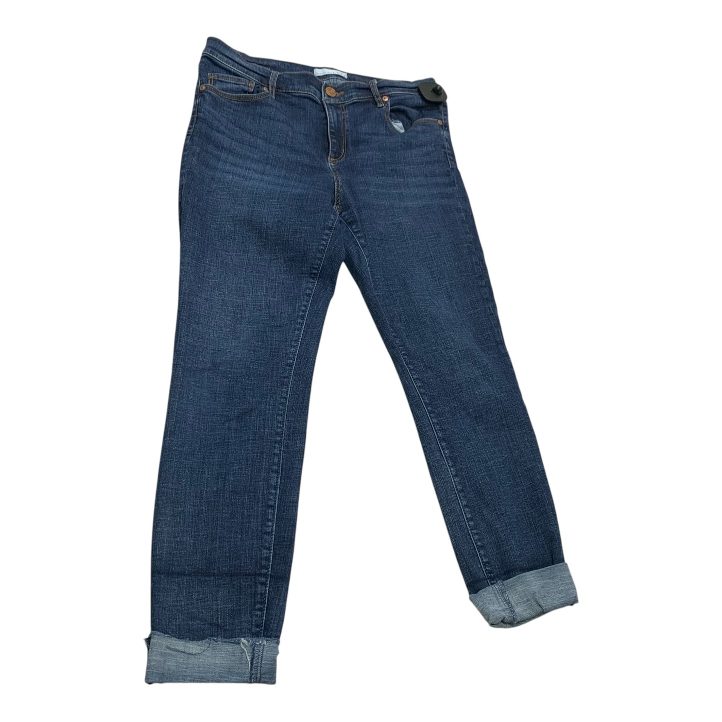 Jeans Skinny By Loft In Blue Denim, Size: 10