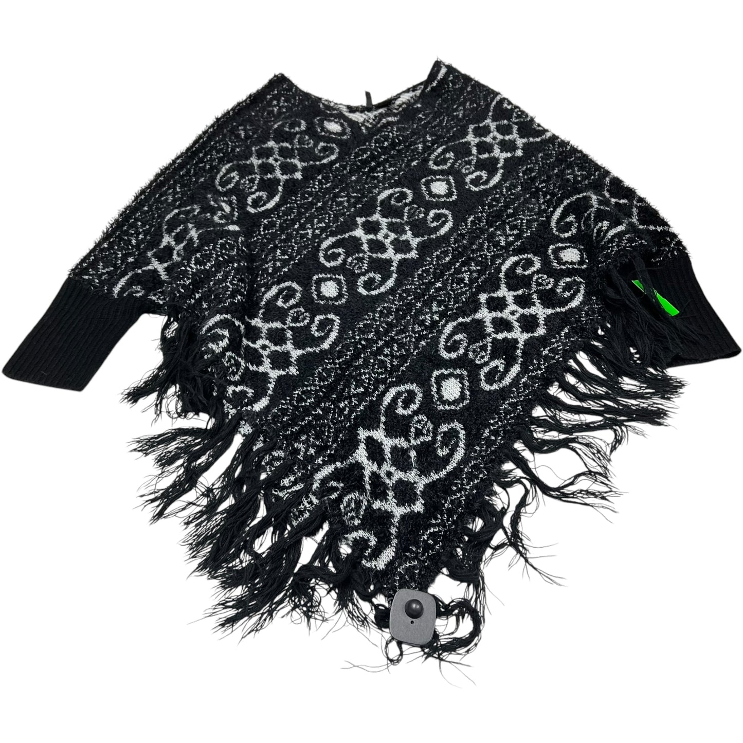 Poncho By New Directions In Black & White, Size: Xl