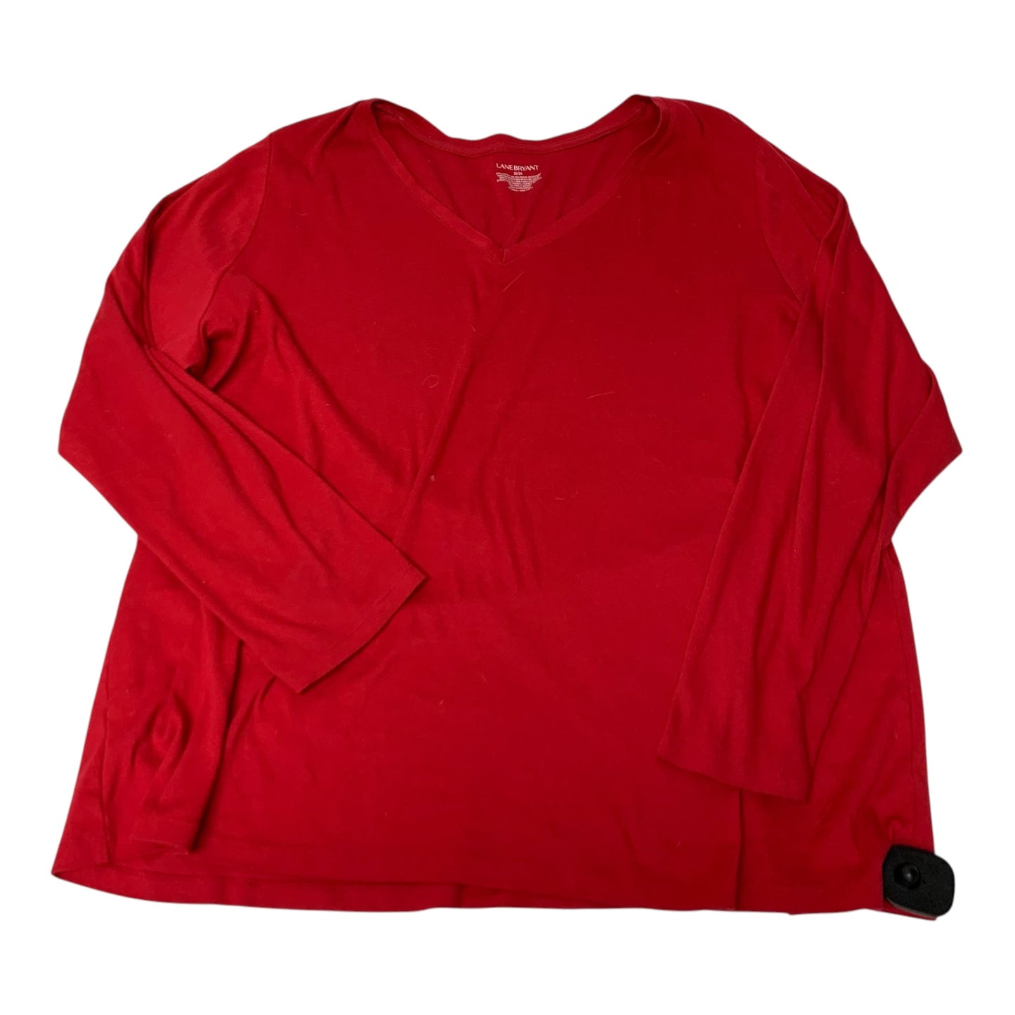 Top Long Sleeve Basic By Lane Bryant In Red, Size: 3x