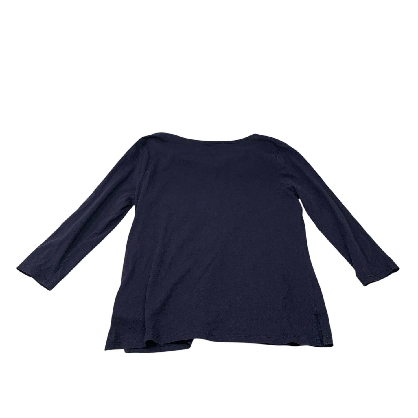 Top 3/4 Sleeve By Talbots In Navy, Size: Sp