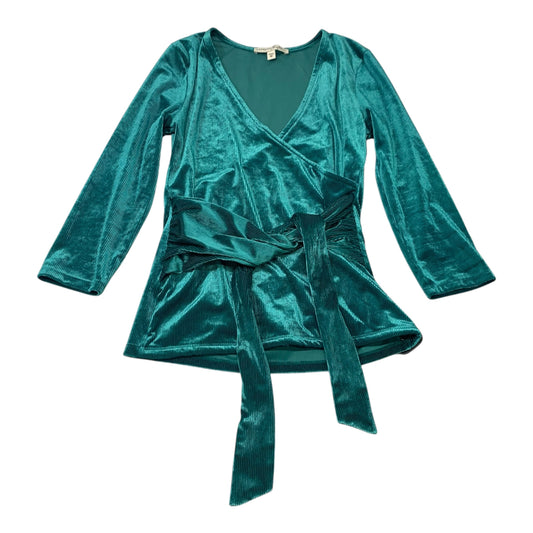 Top Long Sleeve By Express In Green, Size: Xs