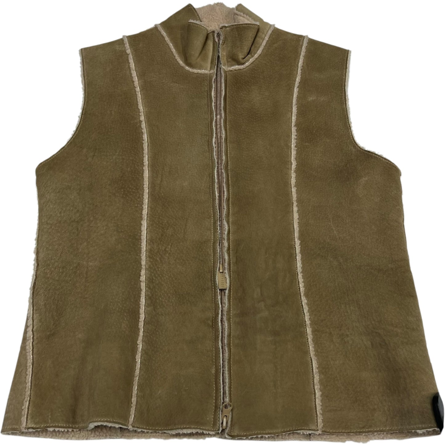 Vest Other By Express In Green, Size: M