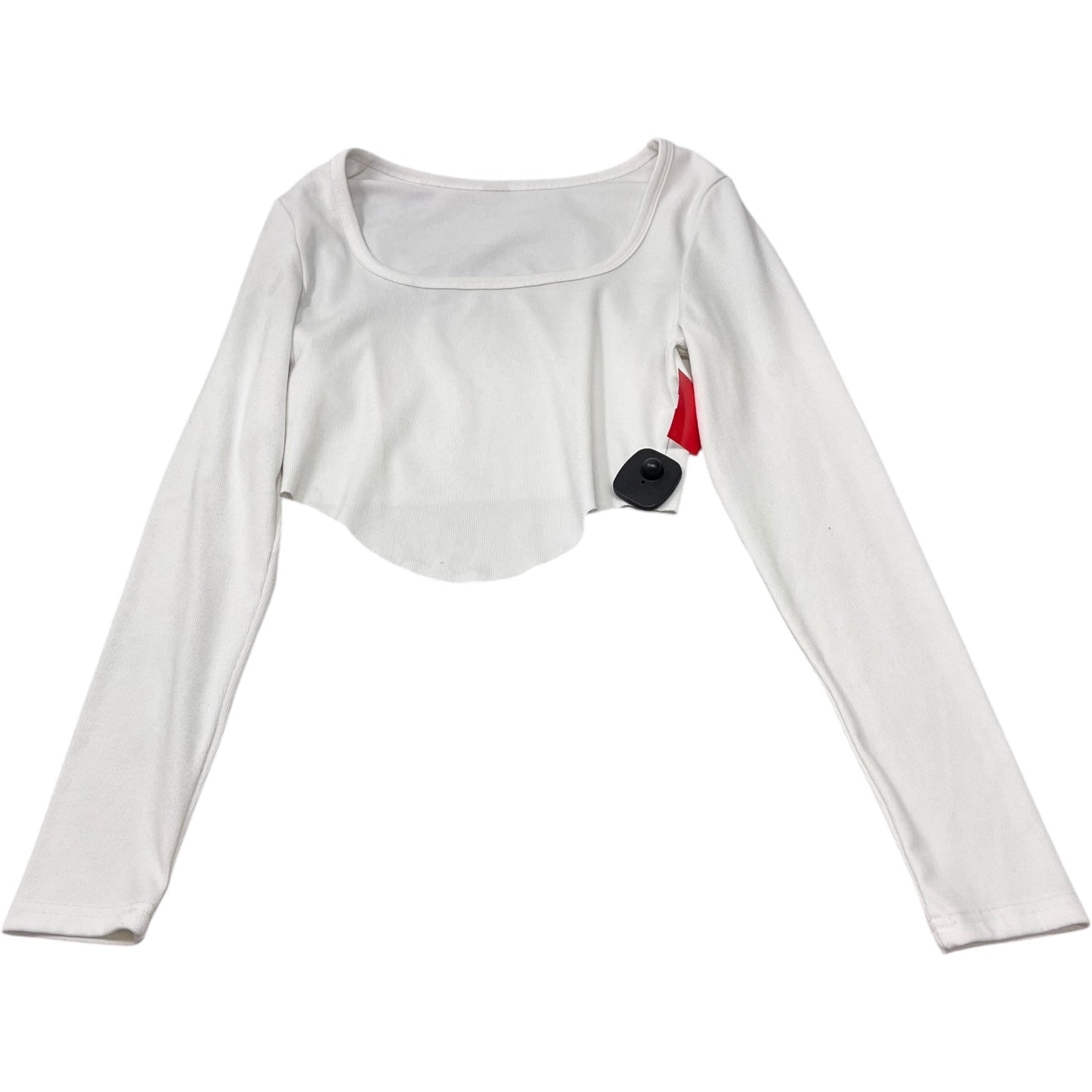 Top Long Sleeve Basic By Clothes Mentor In White, Size: L