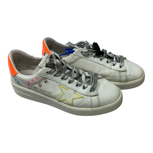 Shoes Luxury Designer By Golden Goose In White, Size: 12