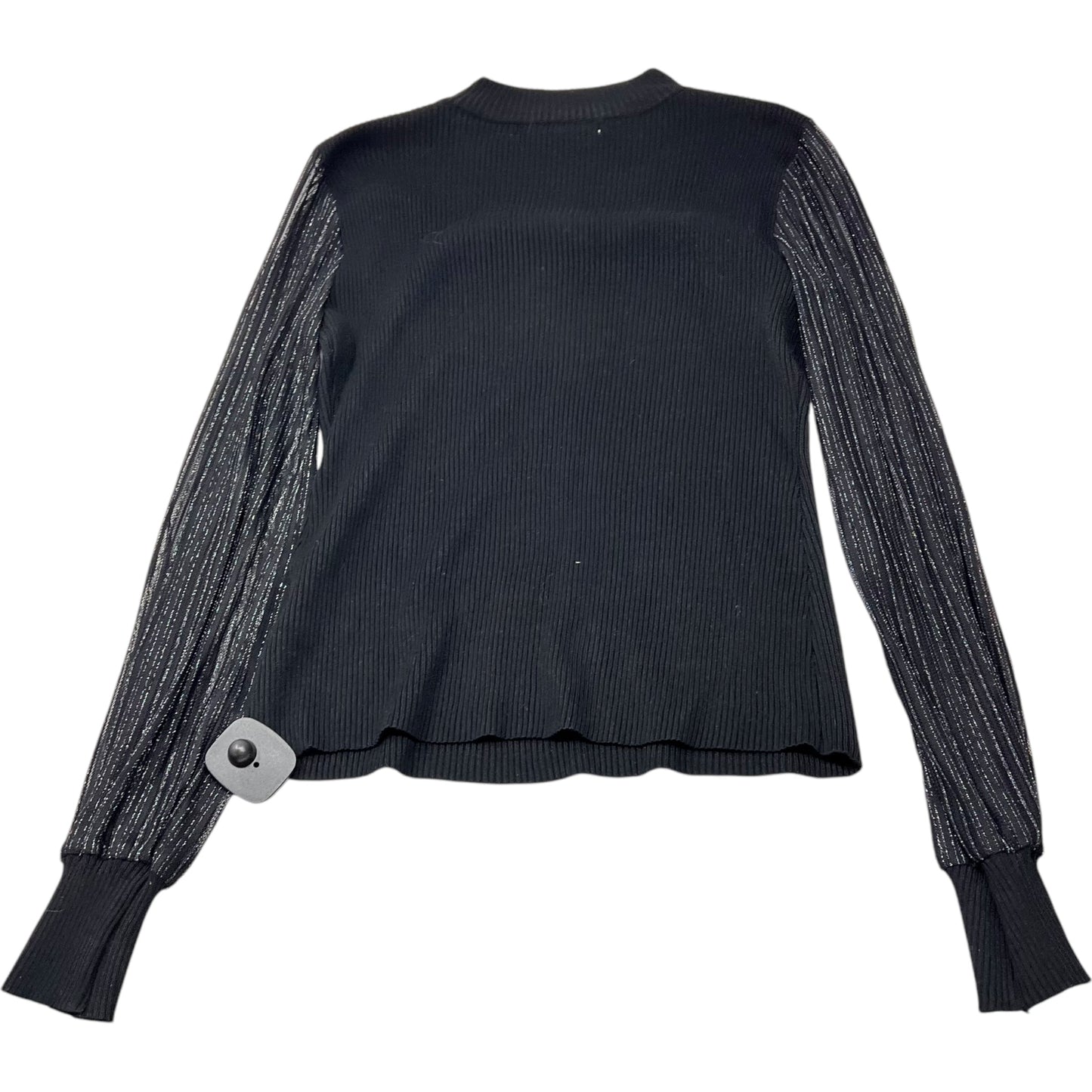 Top Long Sleeve By Absolutely Famous In Black, Size: M