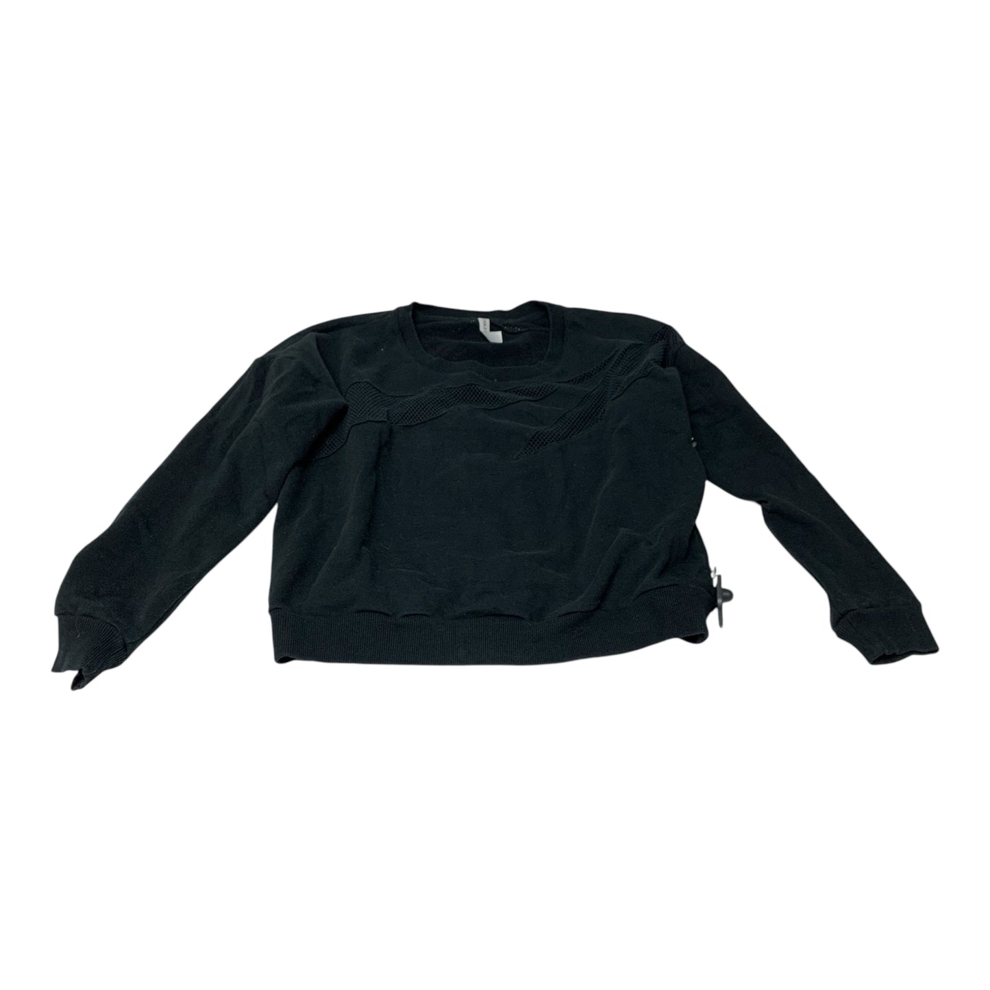 Athletic Sweatshirt Crewneck By Fabletics In Black, Size: Xl