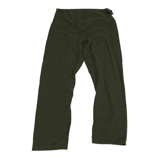 Athletic Capris By Lululemon In Green, Size: 8