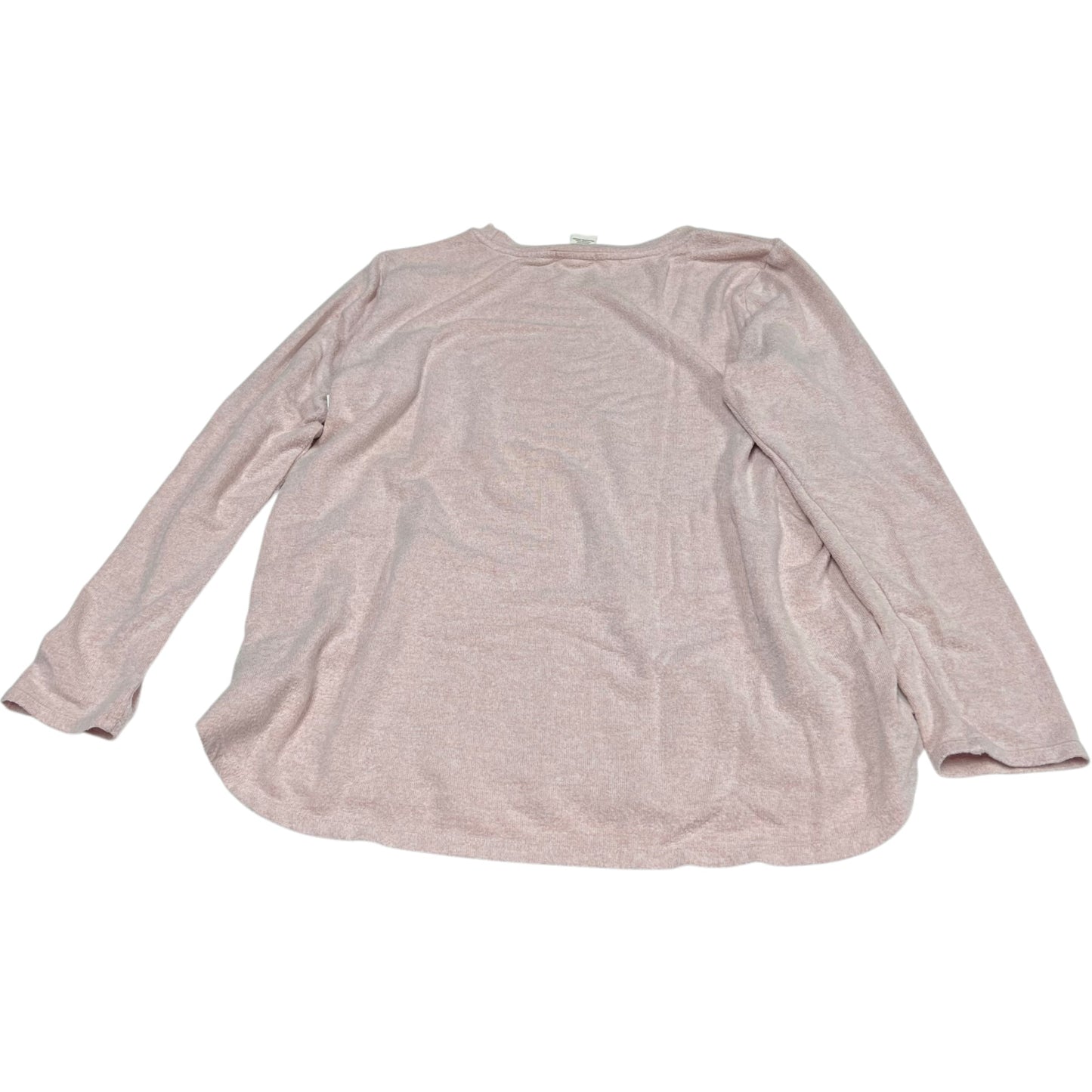 Top Long Sleeve By Matty M In Pink, Size: Xl