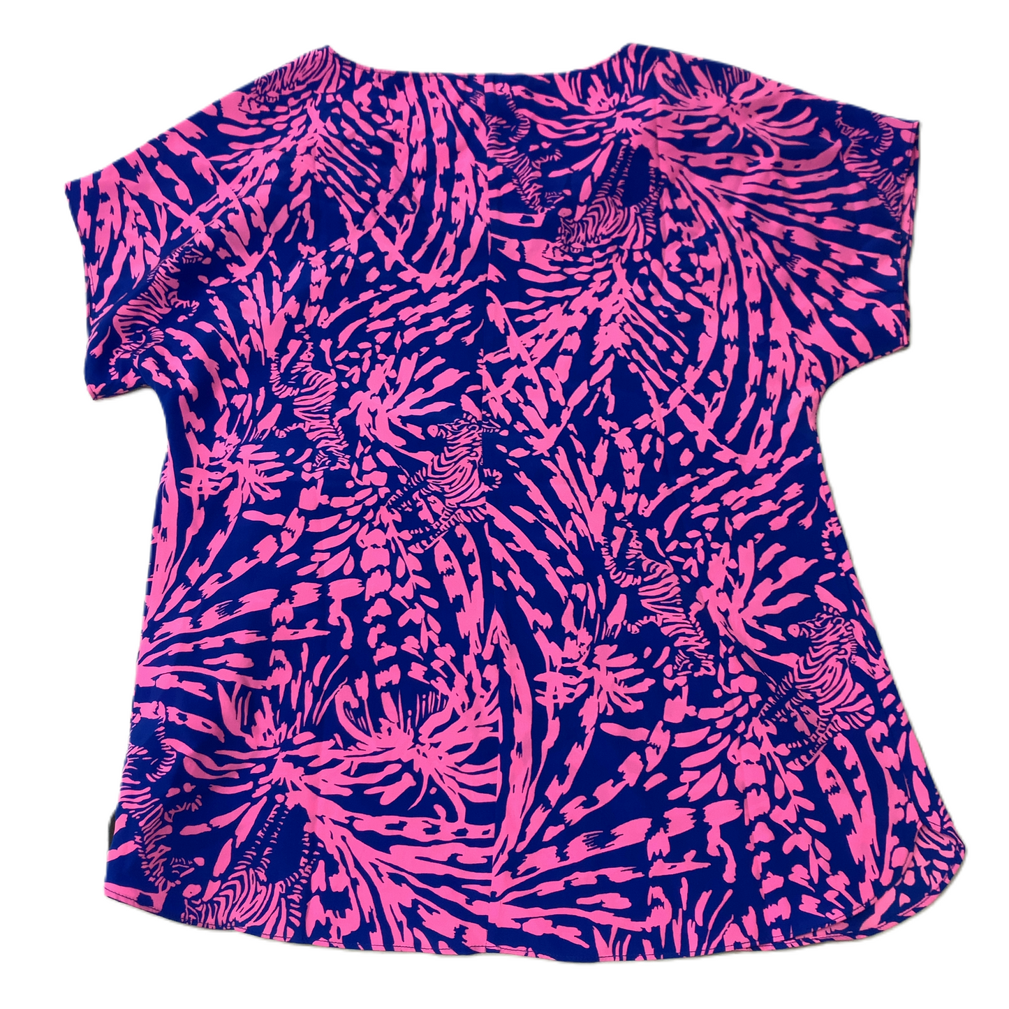 Blue & Pink  Top Short Sleeve Designer By Lilly Pulitzer  Size: S