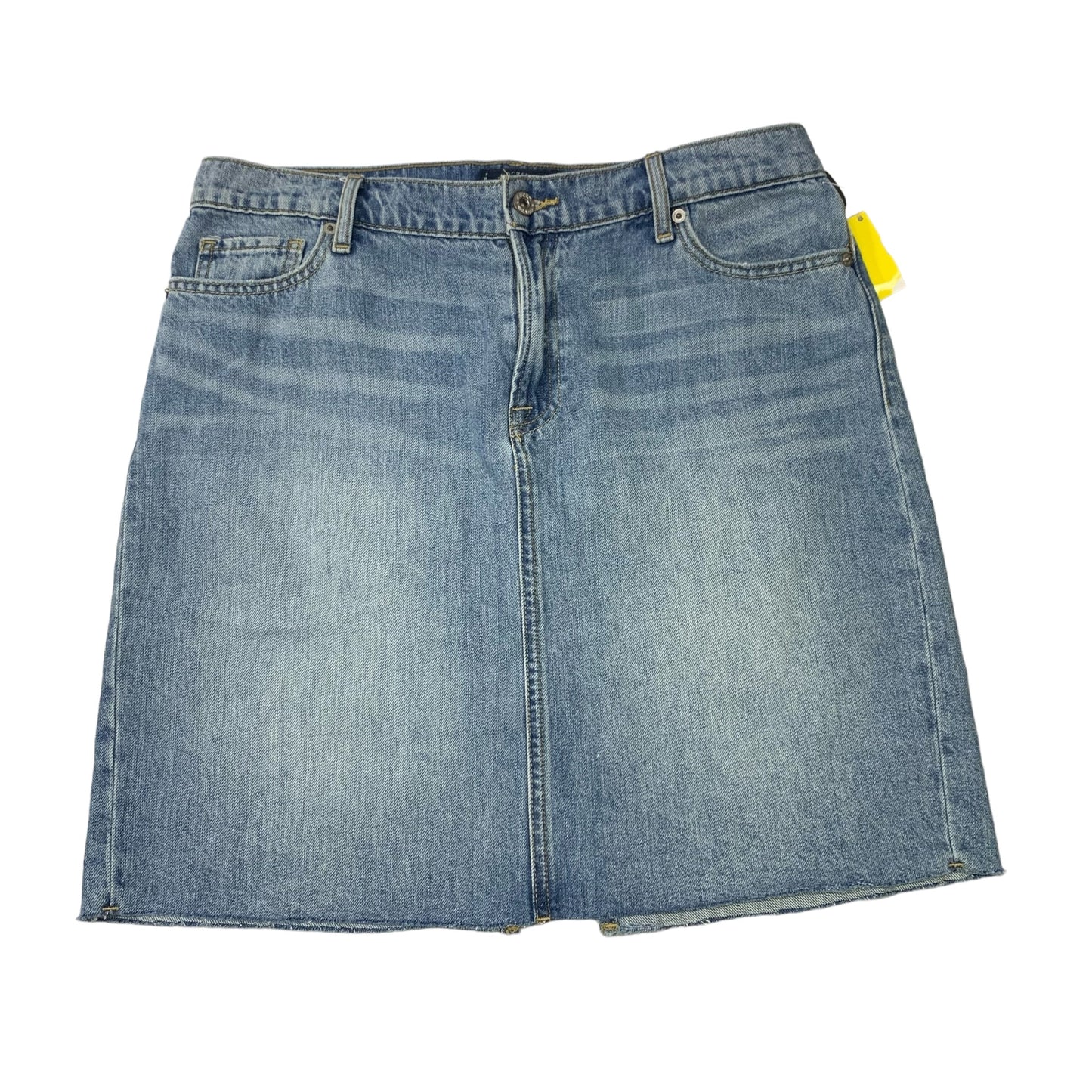 Skirt Mini & Short By Lucky Brand In Blue Denim, Size: L