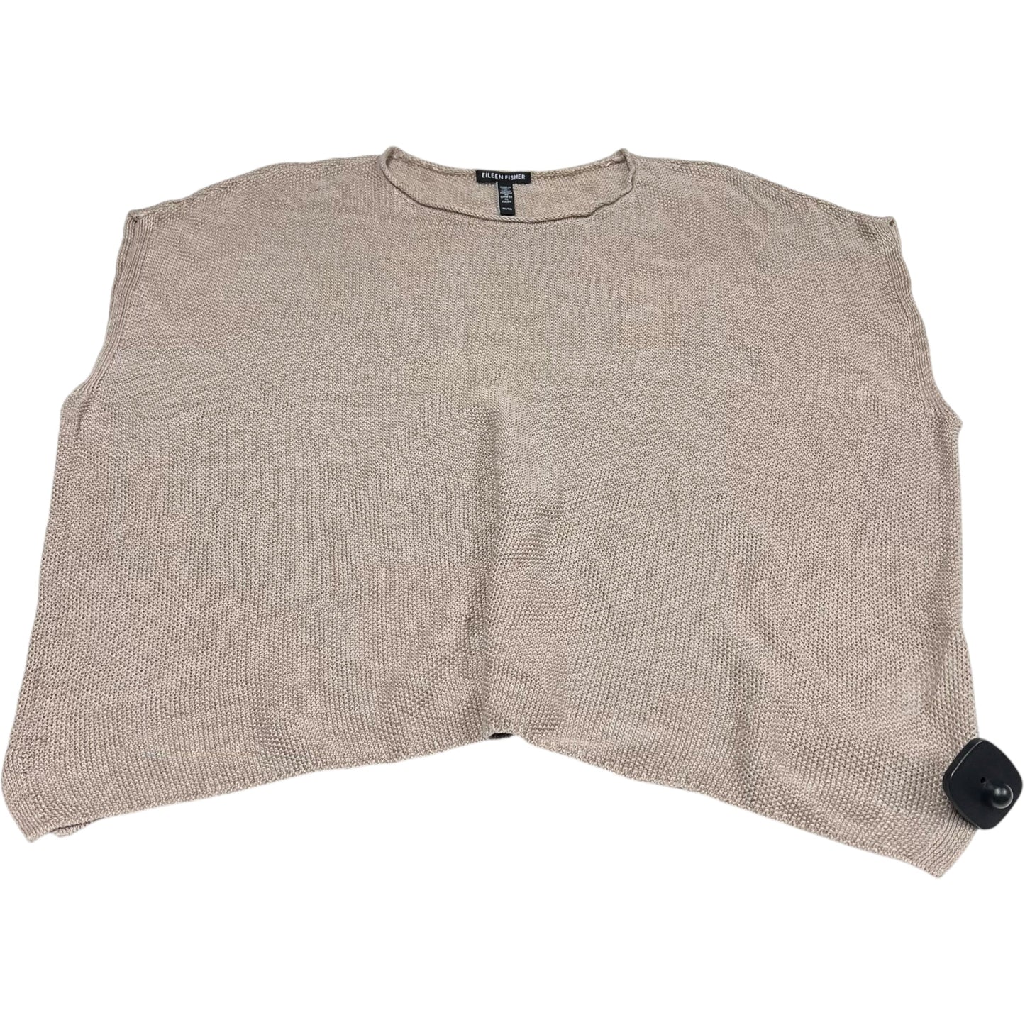 Top Short Sleeve By Eileen Fisher In Brown, Size: Xl