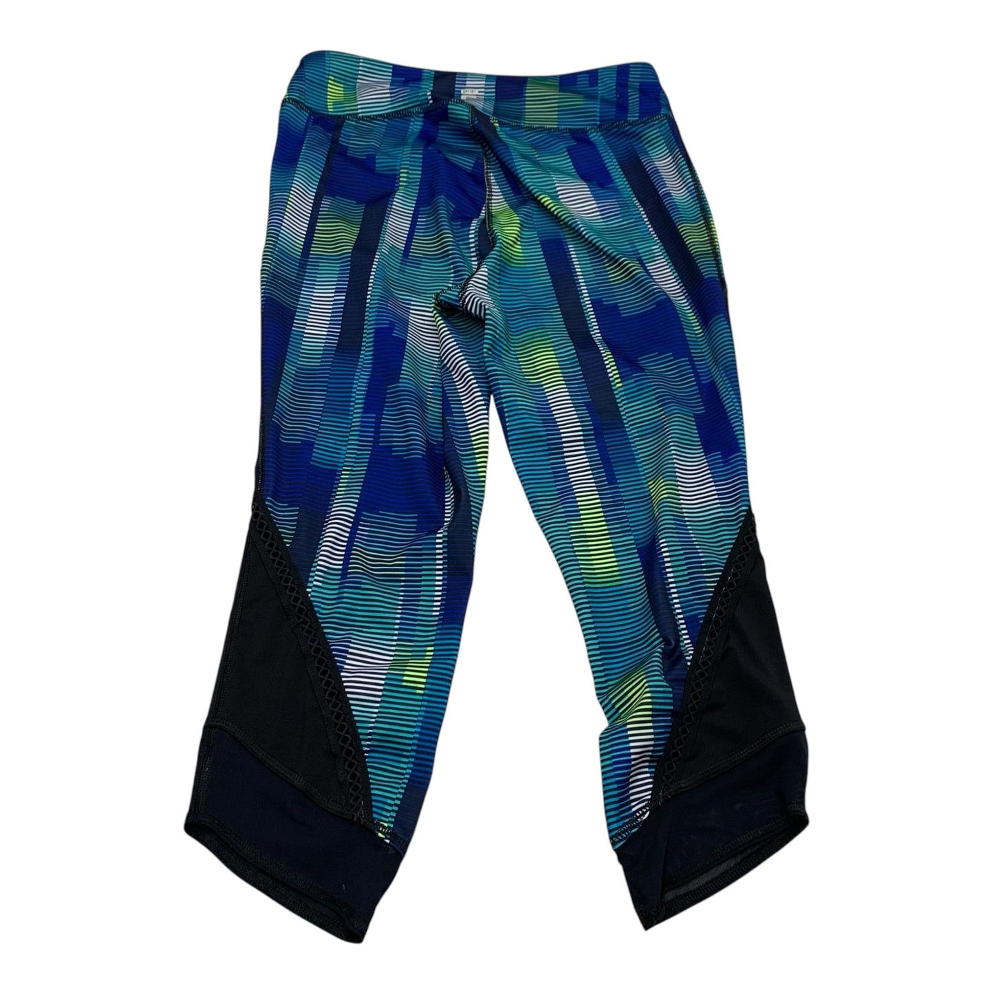 Athletic Leggings Capris By Fila In Blue & Green, Size: M