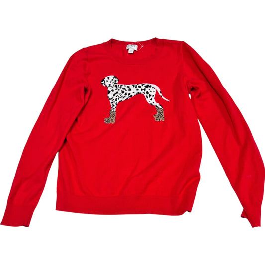 Top Long Sleeve By J. Crew In Red, Size: S