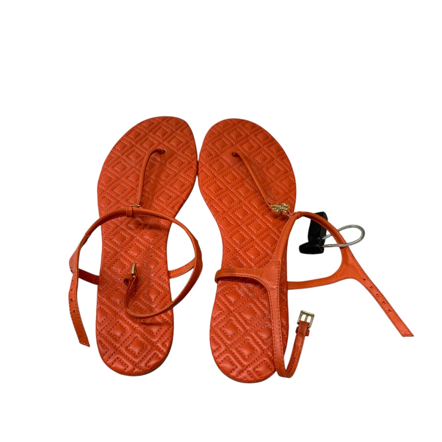 Sandals Designer By Tory Burch In Orange, Size: 10