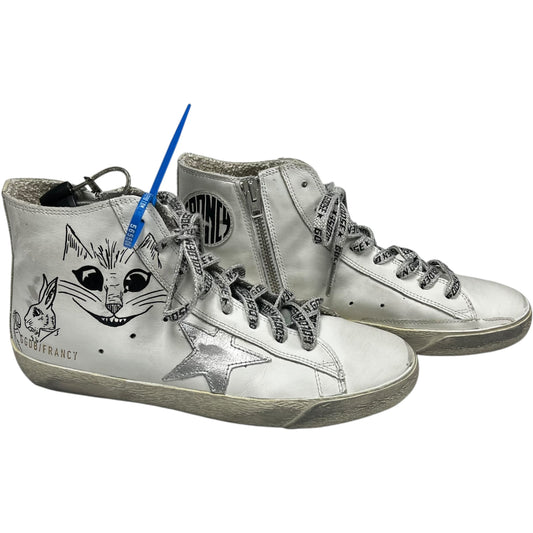 Shoes Luxury Designer By Golden Goose In White, Size: 7.5