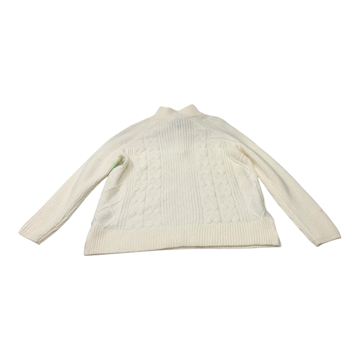 Sweatshirt Collar By Loft In Cream, Size: S