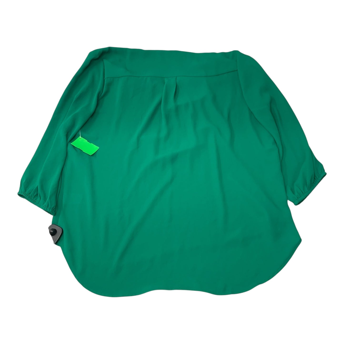 Blouse Long Sleeve By Pleione In Green, Size: L