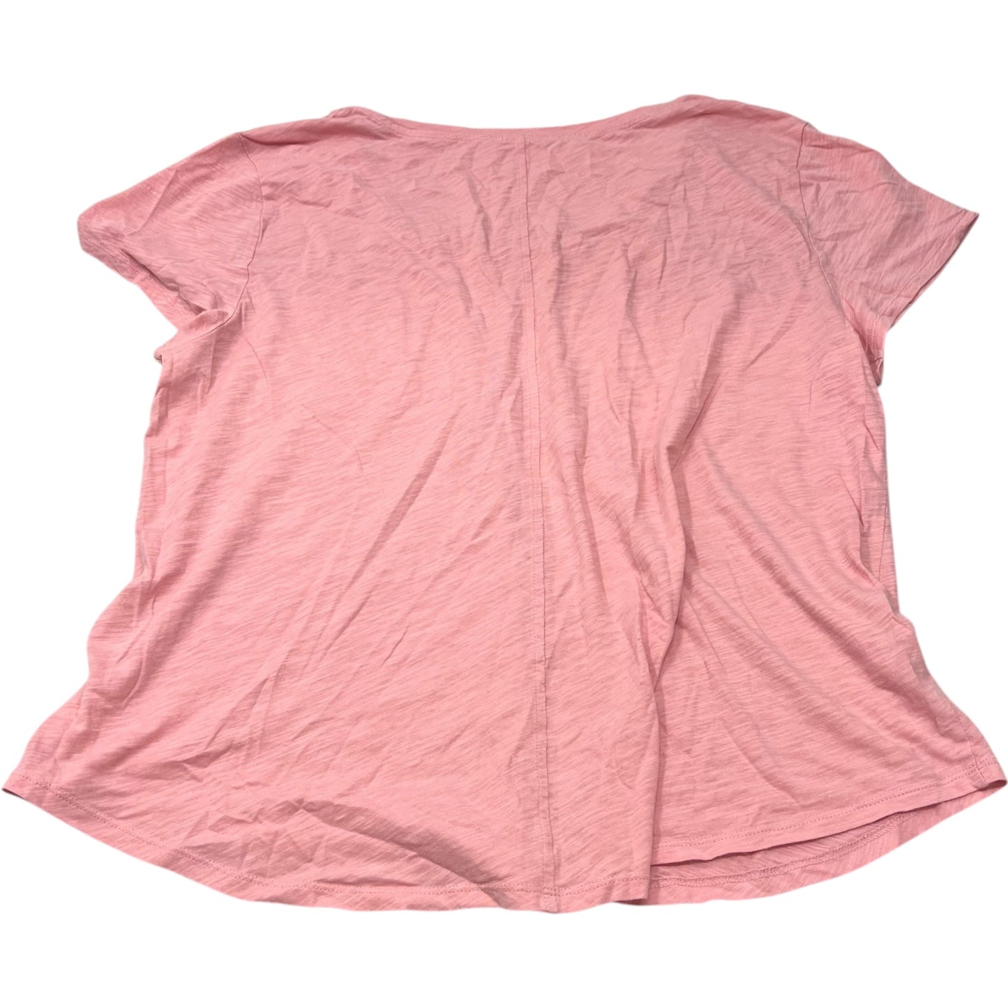 Top Short Sleeve Basic By Loft In Pink, Size: Xl