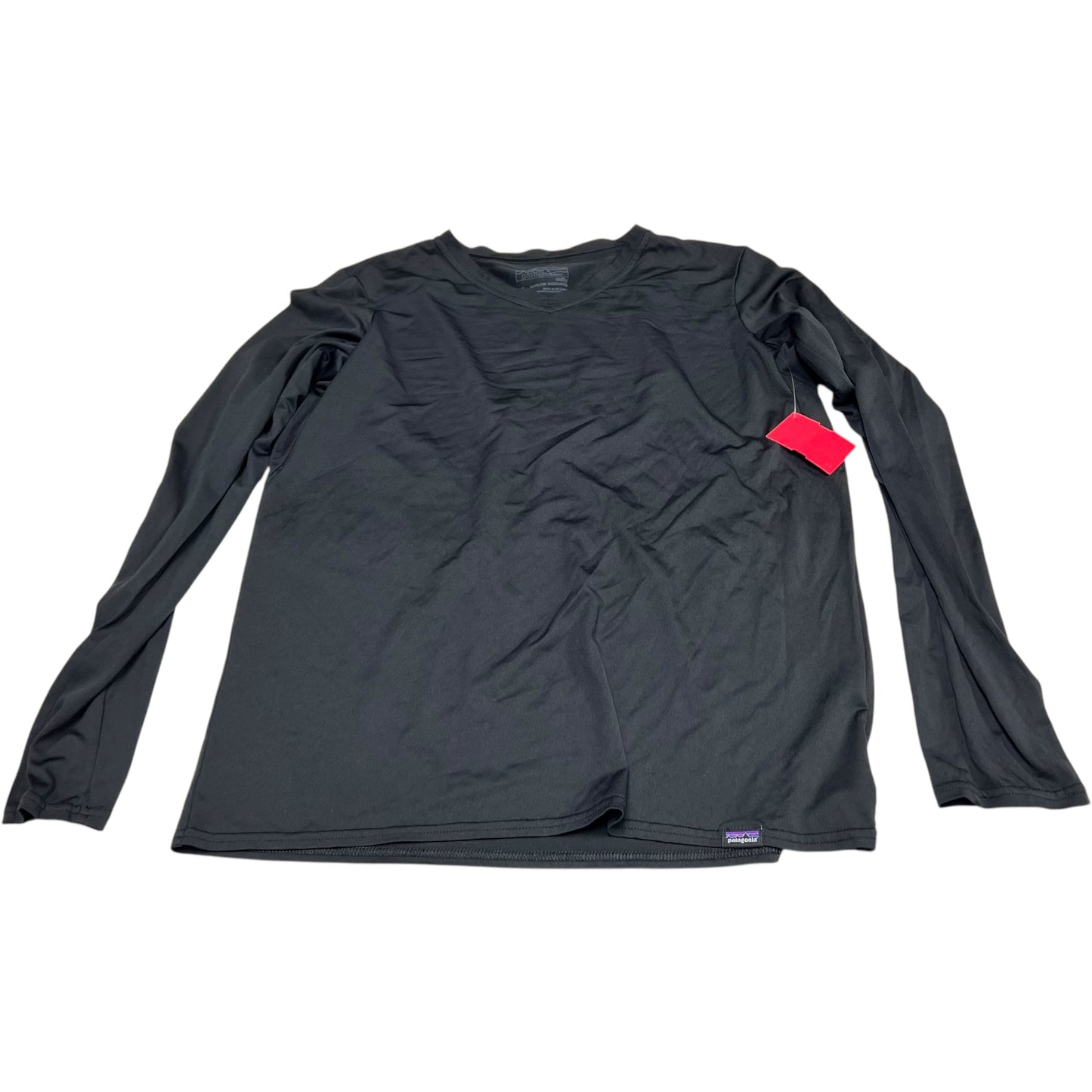 Athletic Top Long Sleeve Crewneck By Patagonia In Black, Size: M