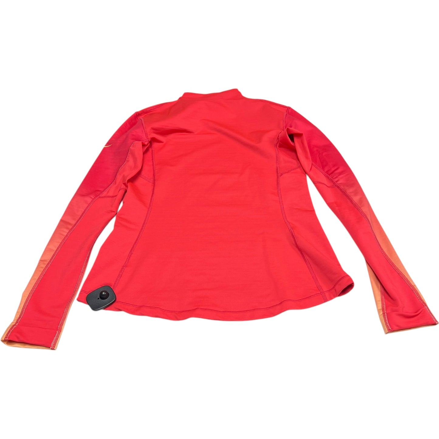 Athletic Top Long Sleeve Collar By Nike Apparel In Pink, Size: L