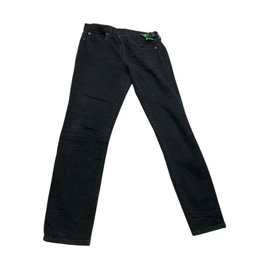 Jeans Skinny By Gap In Black Denim, Size: 6