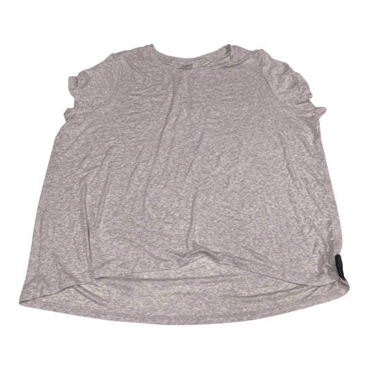 Athletic Top Short Sleeve By Athleta In Grey, Size: Xl