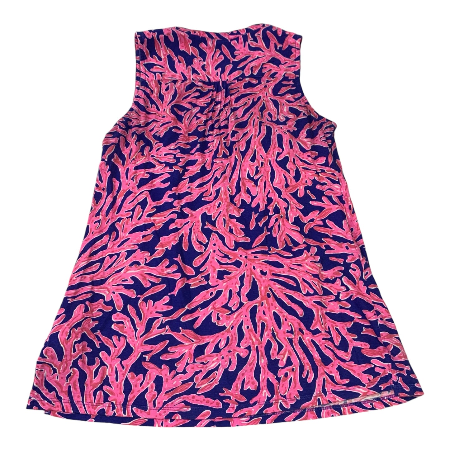 Top Sleeveless Designer By Lilly Pulitzer In Blue & Pink, Size: Xs