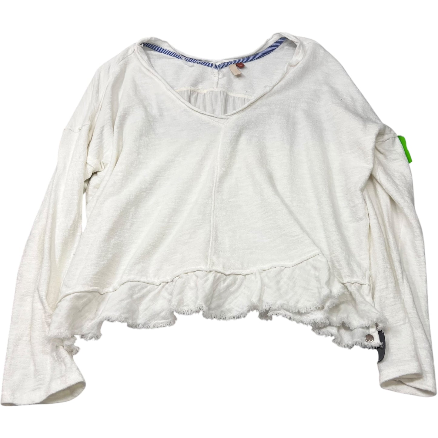 Top Long Sleeve By Pilcro In White, Size: L