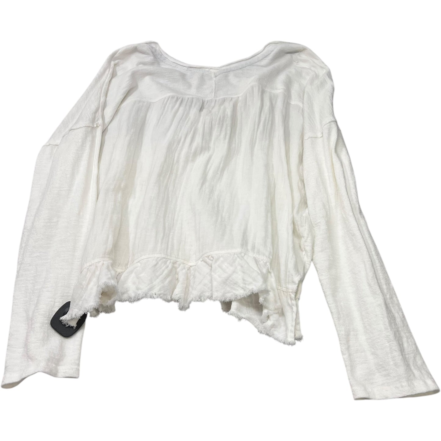 Top Long Sleeve By Pilcro In White, Size: L