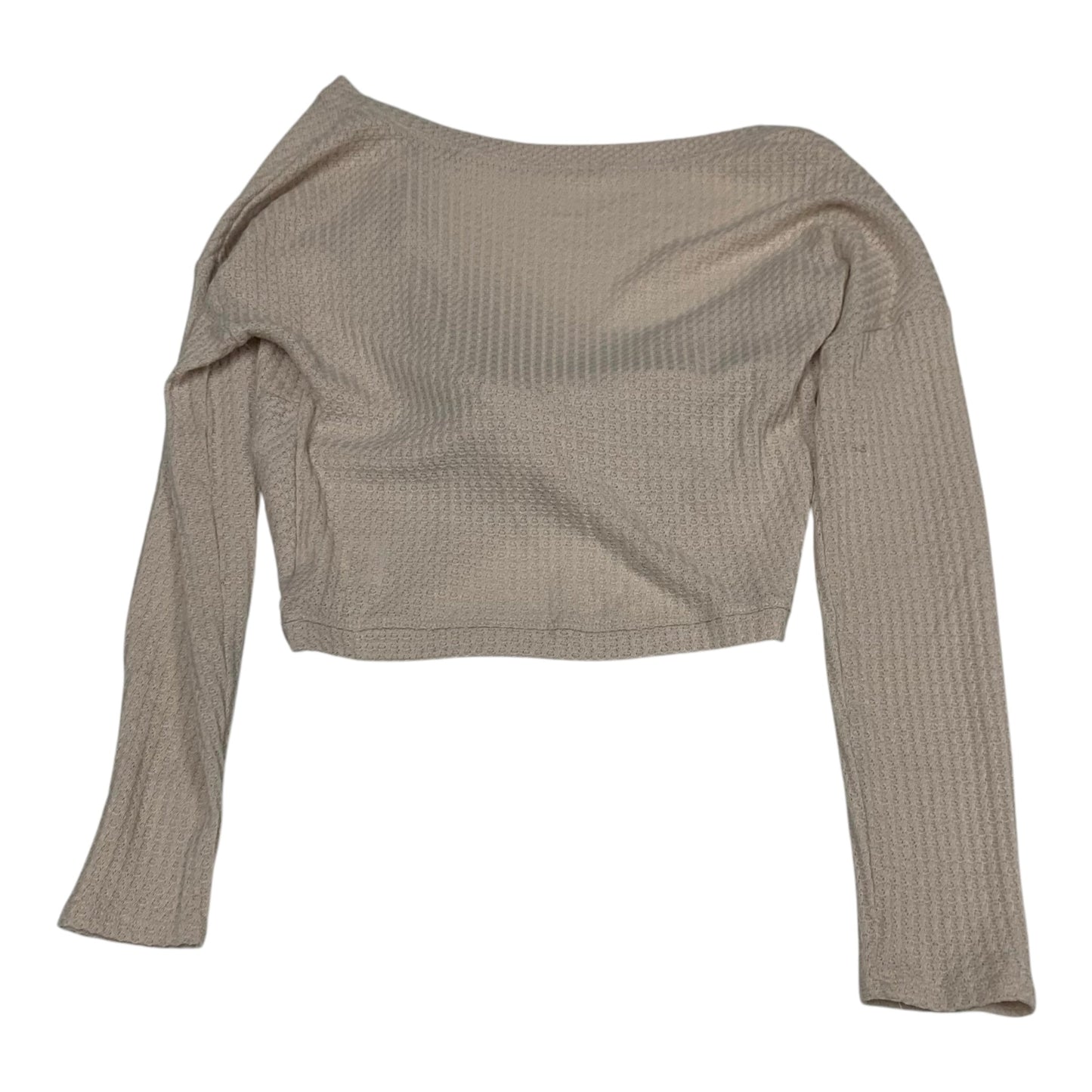 Top Long Sleeve By Express In Cream, Size: S