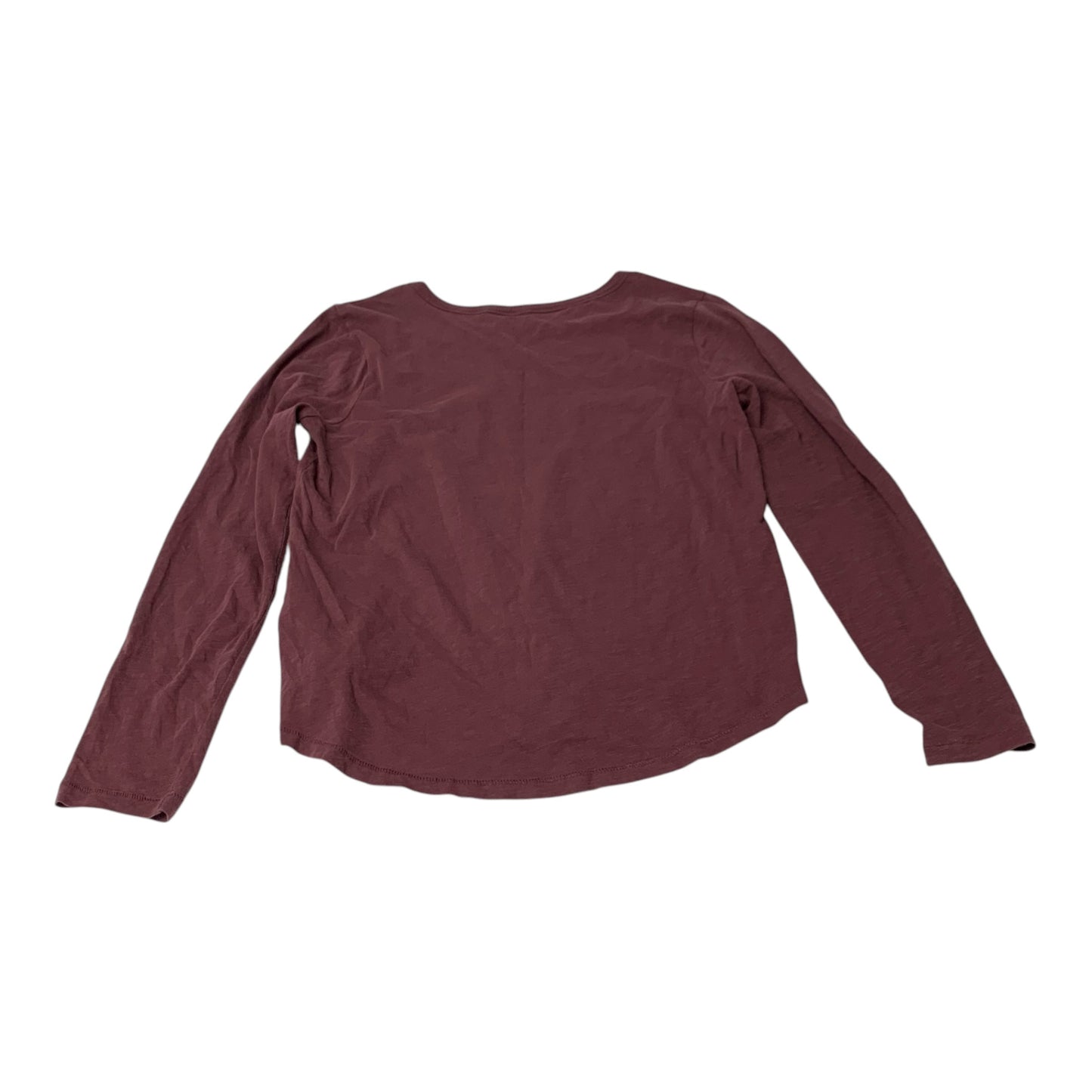 Top Long Sleeve By Madewell In Maroon, Size: L