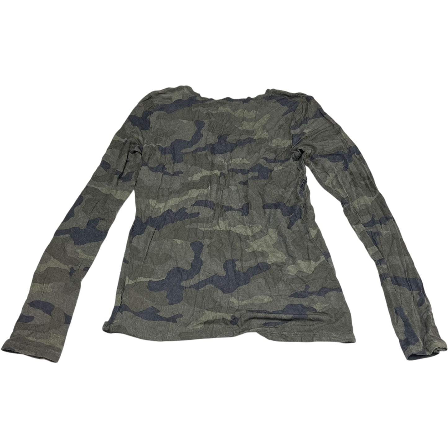 Top Long Sleeve By Express In Camouflage Print, Size: M