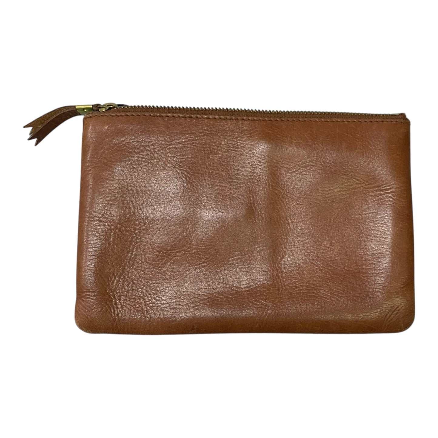 Clutch Leather By Madewell, Size: Medium