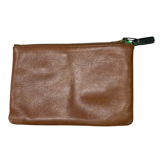 Clutch Leather By Madewell, Size: Medium