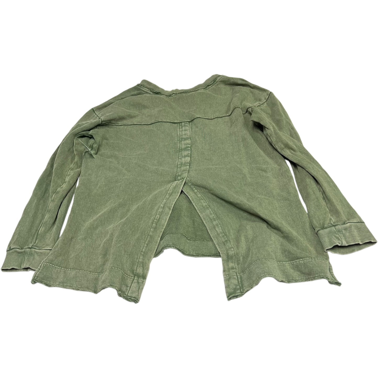 Top Long Sleeve By Pilcro In Green, Size: L