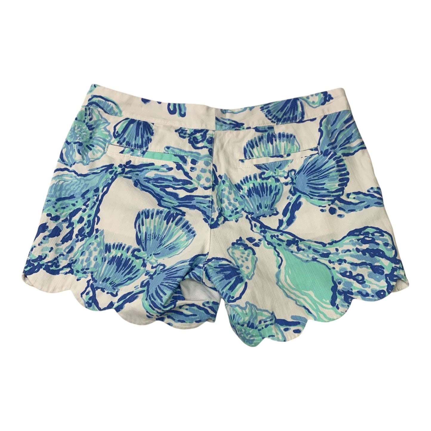 Shorts Designer By Lilly Pulitzer In Blue & White, Size: 4