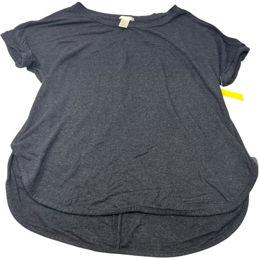 Top Short Sleeve Basic By Matty M In Grey, Size: Xl