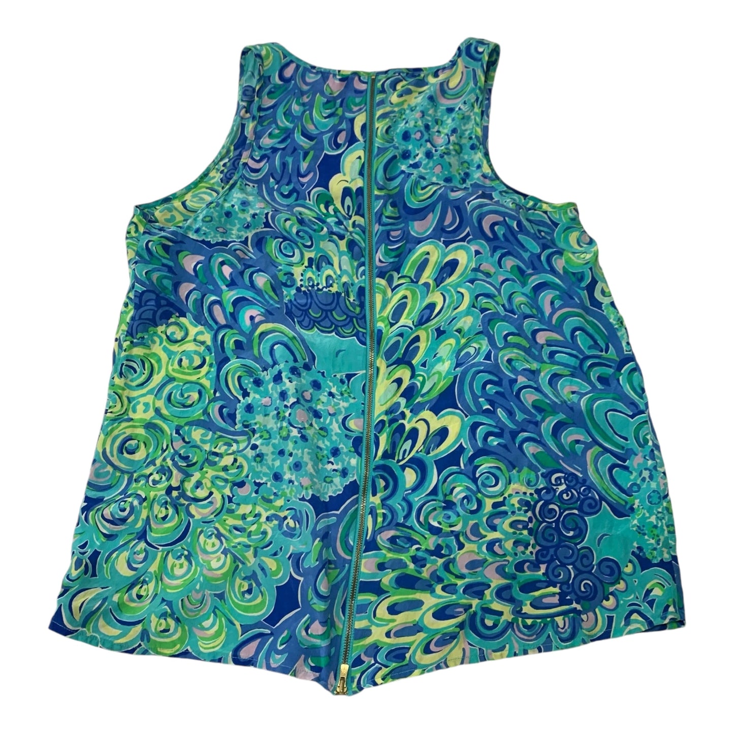 Top Sleeveless Designer By Lilly Pulitzer In Blue & Green, Size: M