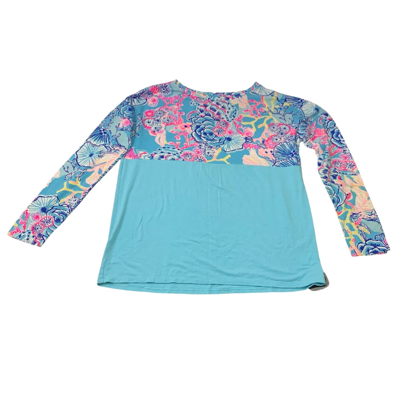 Top Long Sleeve Designer By Lilly Pulitzer In Blue, Size: S